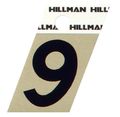 The Hillman Group 840492 1-1 2-inch Black And Gold Aluminum Angle Cut House Number 9 