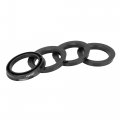 X Autohaux 4pcs Plastic 72 6mm Od To 54 1mm Id Car Hub Centric Rings Wheel Bore Center Spacer Black