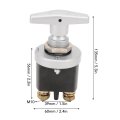 500a Battery Disconnect Switch Prevent Drain With Knob Universally Used For Cars Rvs Boats Two Copper Terminals Improved