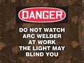 Accuform Pwd120bu Translucent Vinyl Welding Screen Legends Camo Danger 6 Length X Width 0 014 Thickness Blue 
