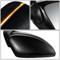Ma1321200 Factory Style Passenger Right Side Mirror Manual Folding Power Adjust Heated Glass Turn Signal Blind Spot Detection
