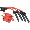 Dragon Fire Performance Power Pack With Ignition Coil And Low Ohm Spark Plug Wires Compatible Replacement For 2003 2004 2005
