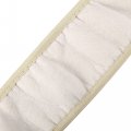 X Autohaux Universal 15 Anti Slip Steering Wheel Cover Elastic Stretch Mesh Cloth Accessory For Car Beige