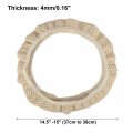 X Autohaux Universal 15 Anti Slip Steering Wheel Cover Elastic Stretch Mesh Cloth Accessory For Car Beige