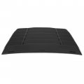 Hecasa Rear Window Louver Compatible With 2016-2020 Honda Civic 2dr Coupe Windshield Sun Shade Cover Vent Abs Plastic Black