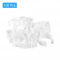 Uxcell 100pcs U-shaped Pipe Clamps Clips Ppr U Shaped Water Clamp Fit For 32mm 1 26 Od Pipes And Tubing Hoses Support White