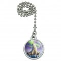 Polar Bear Aurora Northern Lights Ceiling Fan And Light Pull Chain 