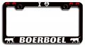 I Love Boerboel Dogs Pets Black Metal License Plate Frame Tag Holder P19 