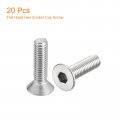 Uxcell 10-32x3 4 Flat Countersunk Head Socket Cap Screws 20pcs 304 Stainless Steel Hex Full Thread Bolts