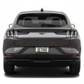 Ipick Image Compatible With Ford Mustang Mach-e Black Insert Gunmetal Chrome Stainless Steel License Plate Frame