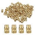 100pcs M4 Threaded Inserts Brass Heat Set M4x9mm Od 6mm Knurled Insert Nuts 3d Printing Female 