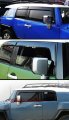Premium Clip-on Offroad Smoke Tinted Rain Guard Window Visor Compatible With For 2007-2014 Toyota Fj Cruiser