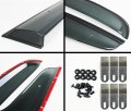 Premium Clip-on Offroad Smoke Tinted Rain Guard Window Visor Compatible With For 2007-2014 Toyota Fj Cruiser