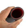 X Autohaux 38mm 1 5 Id Straight Silicone Reducer Hose Coupler Intercooler Tube Black Red For Car Intake Piping