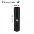 X Autohaux 38mm 1 5 Id Straight Silicone Reducer Hose Coupler Intercooler Tube Black Red For Car Intake Piping