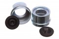 Replacementkits Com Brand Trailer Axle Metal Grease Caps With Plugs Fits 1 986 I D Ez-lube 