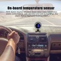 Car Water Temperature Gaugea Qiilu Round Digital Round Gauge Led Voltmeter Dc 9va 36v With For Motorcycle Atv