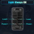 6pcs Universal Interior Rocker Switch 4 Pins Led Light 20a 12v Toggle For Automotive Cars Vehicles Trucks