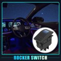 6pcs Universal Interior Rocker Switch 4 Pins Led Light 20a 12v Toggle For Automotive Cars Vehicles Trucks