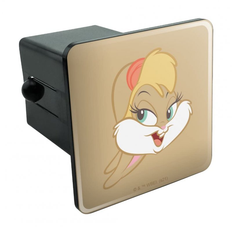 Looney Tunes Lola Face Trailer Hitch Cover Plug Insert For 2 In Receivers Heavy Duty Black Abs Plastic With Uv Resistant Resin