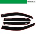 4 Pcs Black Rain Guards Window Visors Deflector For Hilux 2005 To 2015 Plastic Side Wind Deflectors Replacement Set