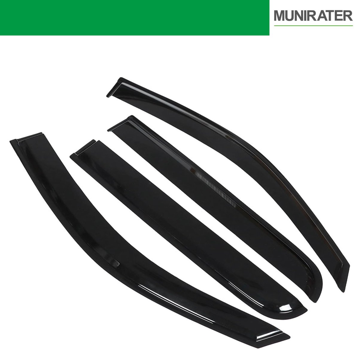 4 Pcs Black Rain Guards Window Visors Deflector For Hilux 2005 To 2015 Plastic Side Wind Deflectors Replacement Set