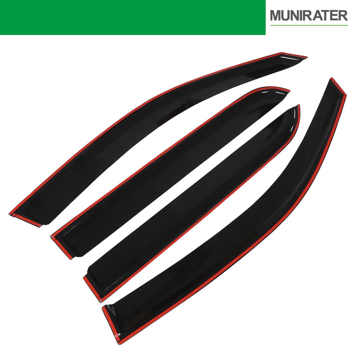 4 Pcs Black Rain Guards Window Visors Deflector For Hilux 2005 To 2015 Plastic Side Wind Deflectors Replacement Set