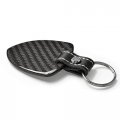 Chrysler 300s Soft Real Leather Shield-style Key Chain Carbon Fiber