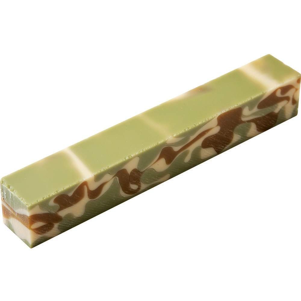 Desert Camouflage Acrylic Acetate Pen Blank 6 In L X 3 4 Square