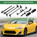 10pcs Front Suspension Kit Inner Outer Tie Rod End Sway Bar Link With Boots For Scion Tc 2005-2010 No K80230 K750009 Es3654