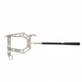 Mooring Rope Dock Hook Boat U Type Threader Stainless Steel Cable Wire Guider Ship Parking Tool With Telescopic Rod