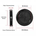 Flyshop 8-pack Double-sided Round Black Mm 1-7 8 Rubber Grommet 42 1-5 8 Id Box Sealing Plug Synthetic Wire Protection
