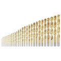 29pcs Titanium Twist Drill Bit Set 29 Sizes 1 16 -1 2 Drilling Dia High Speed Steel Drills For Hardened Metal Stainless Cast 