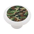 Us Army Camoflage Woodland Pattern Decorative High Gloss Ceramic Drawer Knob 