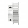 Uxcell Aluminum 30 Teeth 25mm Bore 5 08mm Timing Belt Pulley For 10mm