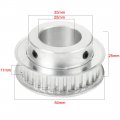 Uxcell Aluminum 30 Teeth 25mm Bore 5 08mm Timing Belt Pulley For 10mm