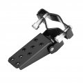 Qiilu Motorcycle Foot Pegs Black Stylish Metal Motorbike Frame Rests Pedals