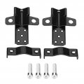 Qiilu Motorcycle Foot Pegs Black Stylish Metal Motorbike Frame Rests Pedals