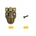 Uxcell 2pcs Duck-billed Toggle Hasp Latch Metal Box Chest With Mounting Screws For Jewelry Wooden Case Decorative Bronze