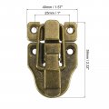 Uxcell 2pcs Duck-billed Toggle Hasp Latch Metal Box Chest With Mounting Screws For Jewelry Wooden Case Decorative Bronze