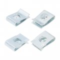 X Autohaux 50 Sets 4 2x16mm U Clip Screw Assortment Car Clips Fasteners With Screws For Bumper Dash Door Panel Interior Silver