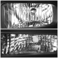 Black Housing Headlights Bundle With Smoke Lens Driving Fog Lights Compatible Ford F250 F350 F450 Super Duty Excursion 05-07
