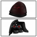 1988-2011 Ford Crown Victoria Tail Lights Factory Style Rosso Red Housing Smoke Lens Driver And Passenger Side 