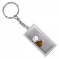 Graphics More Toilet Paper And Poop We Go Together Like Funny Friends Rectangle Keychain In Chrome Plated Metal