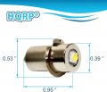 Hqrp 2-pack Led Upgrade Bulb Compatible With Ryobi Fl1800 Ridgid R849 780204001 780175002 780175003 780036001 Flashlight 180lm