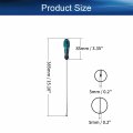Auniwaig Magnetic 5mm Slotted Screwdriver With 300mm Matt Chrome Plated Shaft And Non-slip Comfortable Handle 1pcs