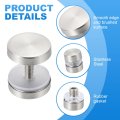 4 Pcs Sign Standoff Screws 0 8x0 7 In Stainless Steel Nail Advertising Glass For Acrylic Frame Board Connect And Fix Brushed