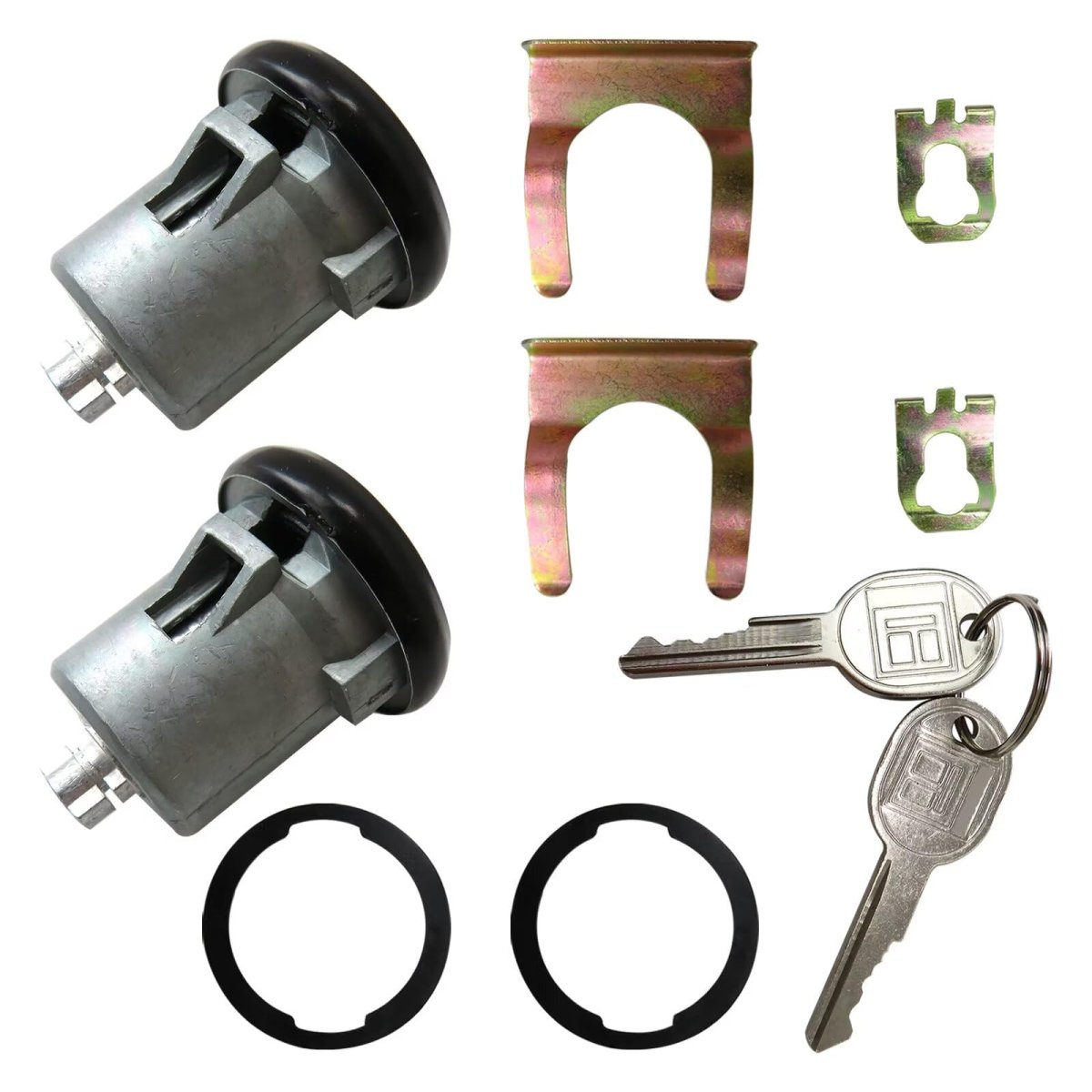 5070007 Dl7b D571a 2dlk2 Dl15252 Door Lock Cylinders W 2 Keys Replacement For Pontiac Sunbird 1986-1994 Ne Dl7b D571a 2dlk2
