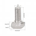 Uxcell M5x12mm T-slot Drop-in Stud Sliding Bolt Screw Carbon Steel For 20 Series Aluminum Profile 10pcs