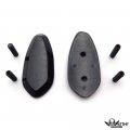 Httmt- Usmt222-011-bk-nologo- Mirror Block Off Base Plates Black Compatible With 2000-2008 R1 Yzf-r1 Yzfr1